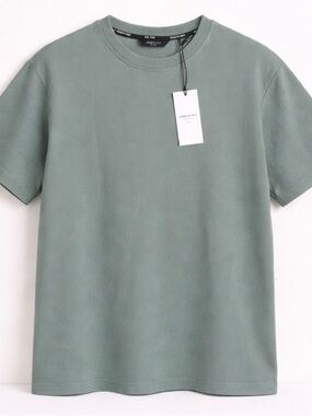 Kenneth Cole Short Sleeve Crewneck T-Shirt in Sage Green